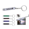 Cool Mini LED flash light/Laser Pointer with Key Ring